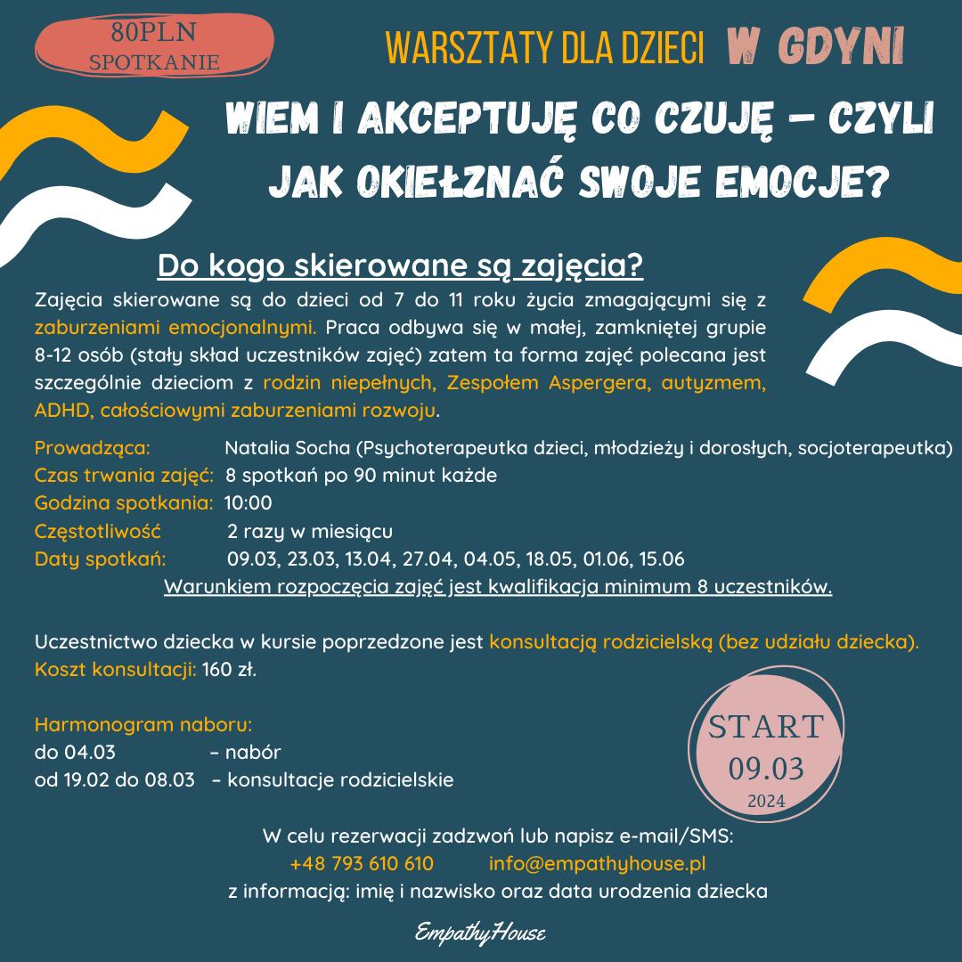 warsztaty o emocjach w Empathy House Gdynia